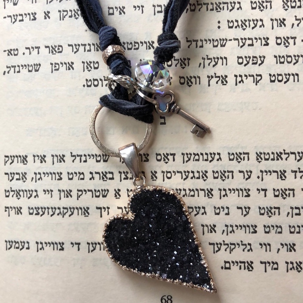 Antique Looking Natural Stone Necklace